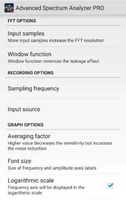 Advanced Spectrum Analyzer PRO android App screenshot 0