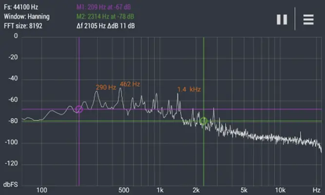 Advanced Spectrum Analyzer PRO android App screenshot 1